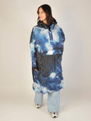 Donkerblauwe regenponcho starry night