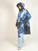 Donkerblauwe regenponcho starry night