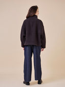 Bruine boxy jacket