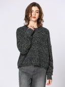 Donker grijs gemêleerde knit