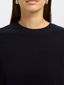 Zwart T-shirt essential ss o-neck