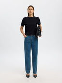 Zwart T-shirt essential ss o-neck