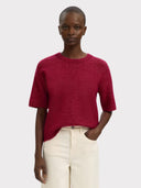 Wolmix trui met korte mouwen lulu