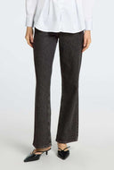 Zwarte harper hw flared jeans