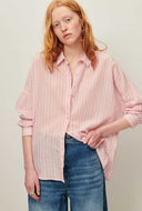 Roze blouse met strepen botan