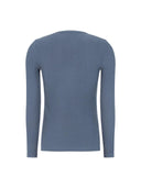 Blauwe longsleeve srfenja o-neck