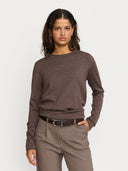 Fijngebreide trui srmarla o-neck knit roll edge