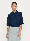 Blouse met kantdetail srebba mayson