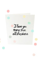 Confetti kaart all the stars