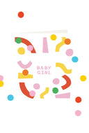Confetti kaart baby girl