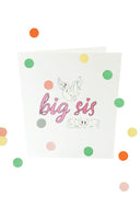 Confetti kaart baby big sis