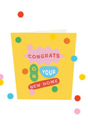 Confetti kaart congrats new home