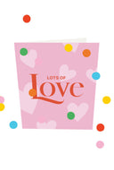 Confetti kaart lots of love