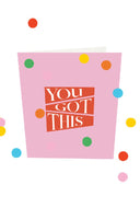 Confetti kaart you got this