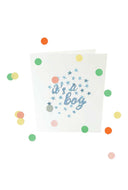 Confettikaart it's a boy