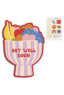 Cut-out cards get well soon