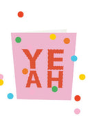 Confetti kaart yeah