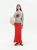 Grijze sweater retro sol bonnie