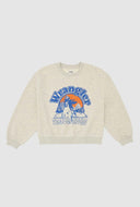 Grijze oversized sweater oat