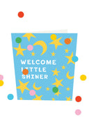 Confetti kaart welcome little shiner