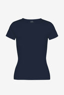 Aangesloten t-shirt met rib