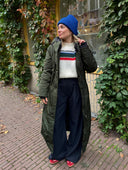 Lange waterdichte parka