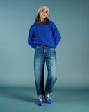 Donkerblauwe barrel jeans lucy loose 30