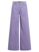 Paarse wide leg broek peppa