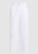Witte wide leg jeans boston