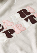 T-shirt met embroidery tekst rane top
