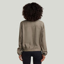 Blouse stand up collar shirt l\s wmn