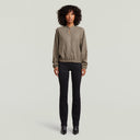 Blouse stand up collar shirt l\s wmn