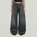 Grijsblauwe wide leg jeans roxx