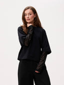 Zwarte top met pailletten