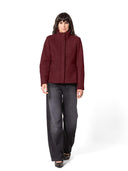 Korte getailleerde boucle jas