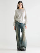 Grijze trui met logo geros