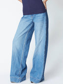 Denim wide leg broek bilbaoc