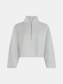Grijze sweater met rits