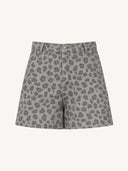 Grijze short june grey cheetah