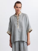 Ramie blouse flakes