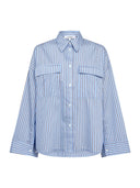 Blauw gestreepte blouse anicacc