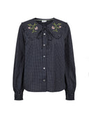 Geruite blouse met kraag nuriya