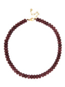 Gemstone ketting aubergine