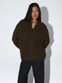 Grof gebreid vest dig d cardigan