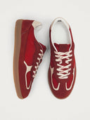 Rode sneakers rife sheen red