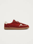 Rode sneakers rife sheen red