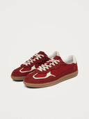 Rode sneakers rife sheen red