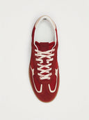 Rode sneakers rife sheen red