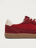 Rode sneakers rife sheen red