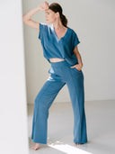 Blauwe sweat broek loves6